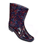 Kalosze damskie gumowce kwiaty ANX-01 Red-2 rozm 37