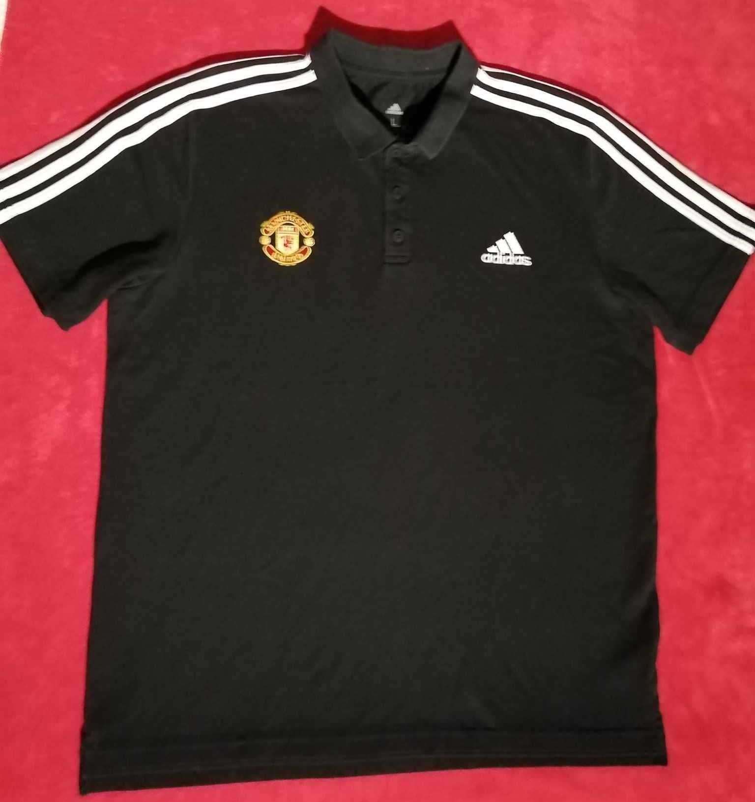 ADIDAS Manchester United MU Koszulka Polo Męska L Bawełna Oryginalna