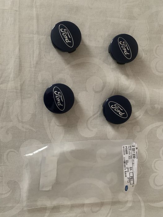 Pack Tampão do Cubo da Roda azul, com logótipo Ford