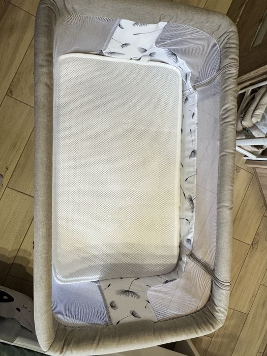 Łóżeczko dostawne Lionelo Aurora 3w1 - beige cappuccino