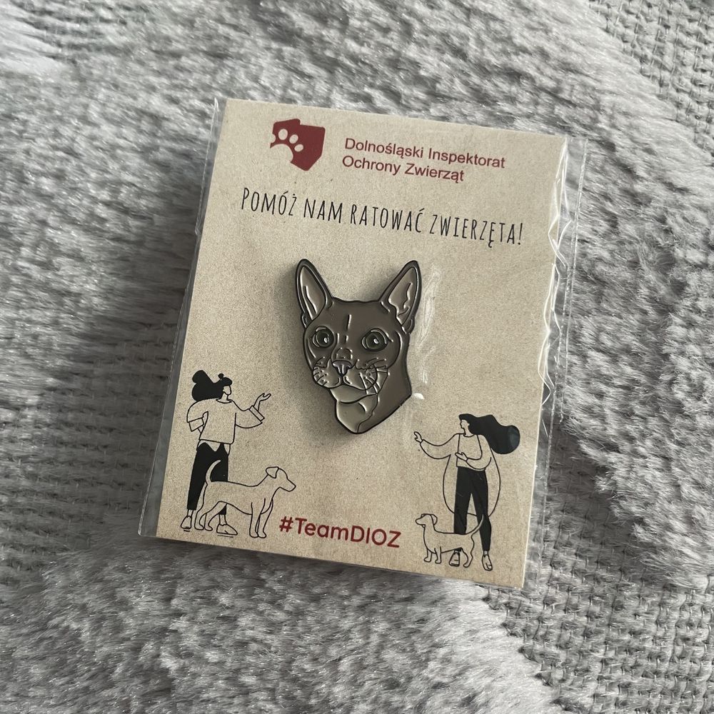 Pin przypinka kot dioz happypins teamdioZ