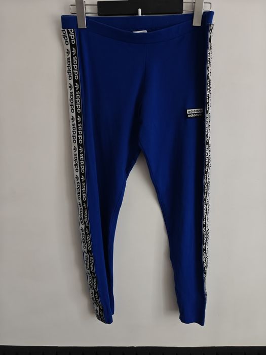 Adidas legginsy sportowe damskie długie bawełniane