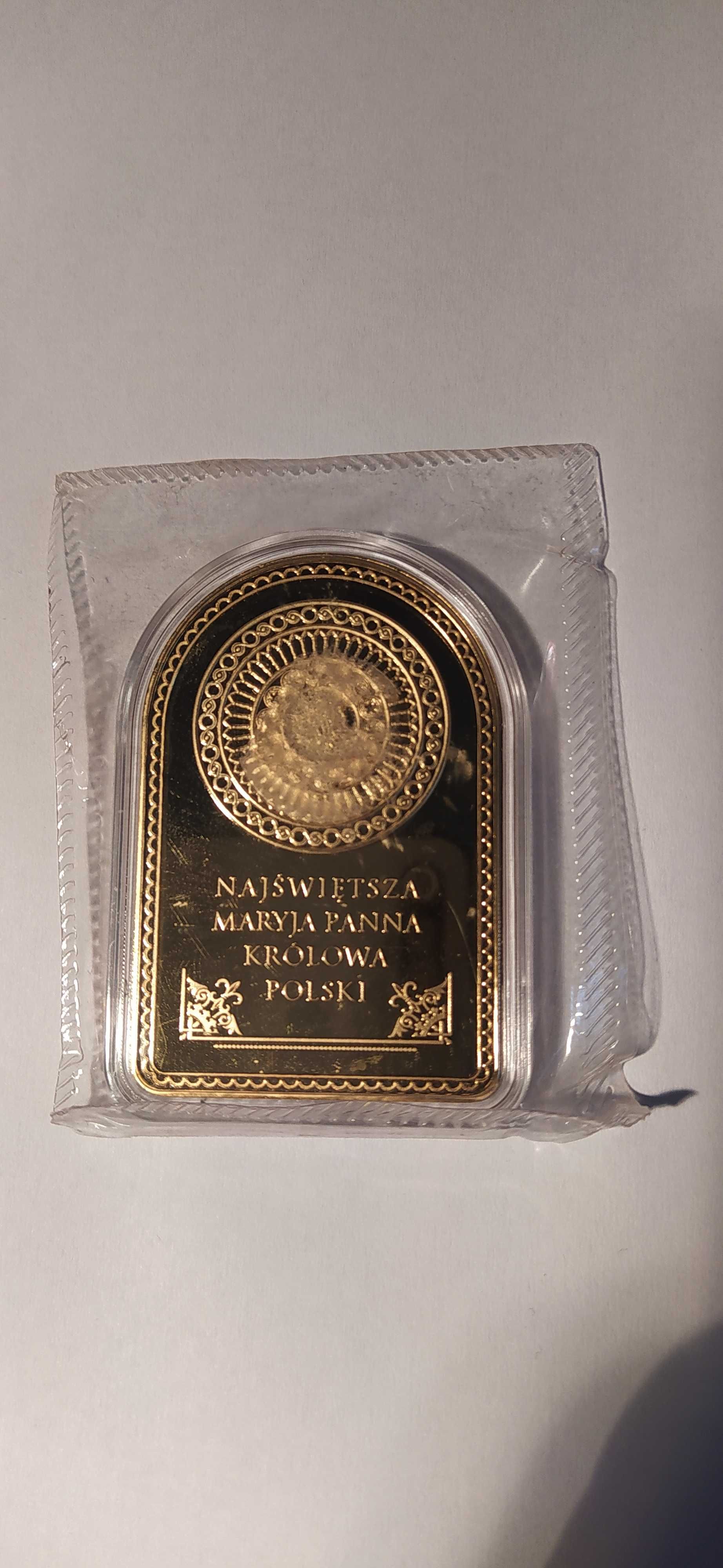 Matka Boża Licheńska - medal pozłacany