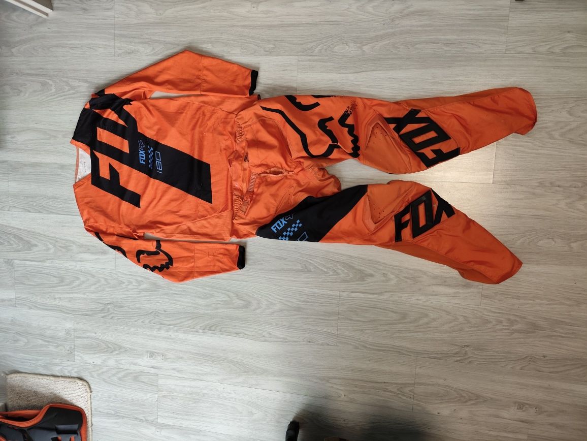 Strój Komplet Cross Enduro FOX RACING 180 Mastar Orange M/32