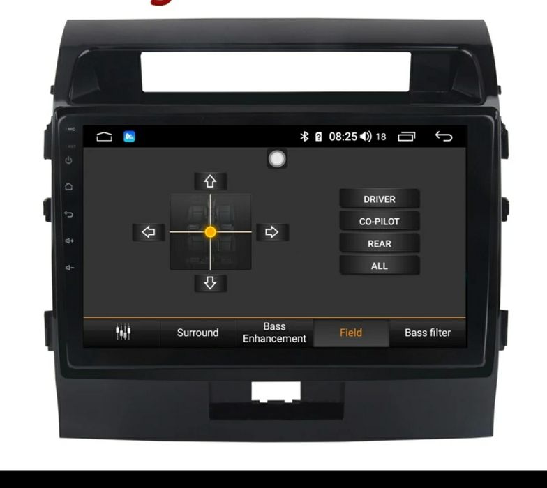 Магнитола Toyota Land Cruiser GPS Android 9 PX6 4/32g Wi-Fi Bluetooth