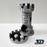 Torre de Dados Castelo 3D - Para RPG, D&D e Aventuras Épicas