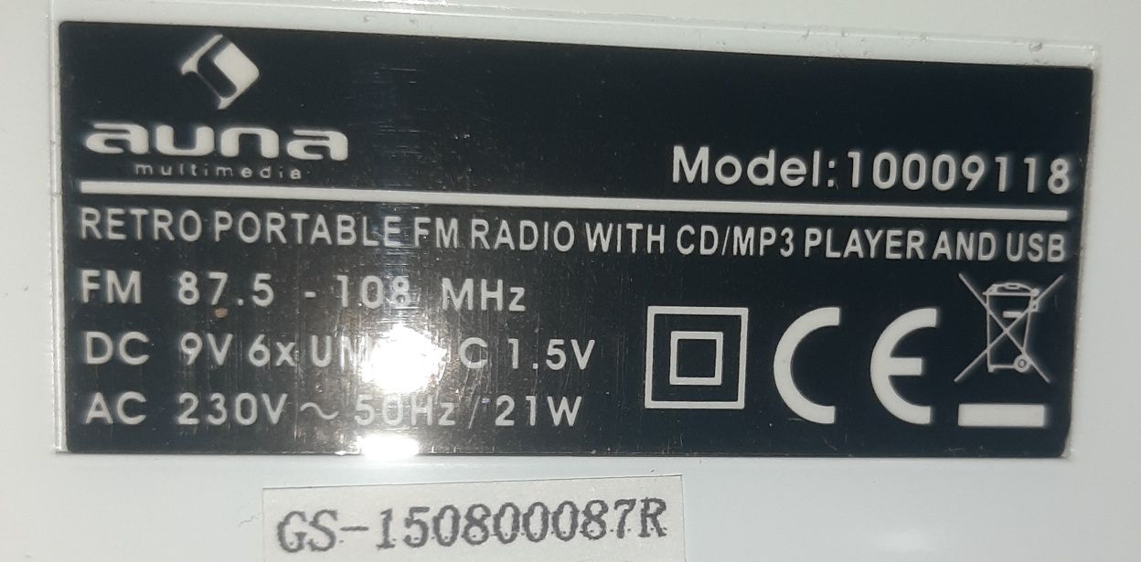 Радиоприемник ретро портативный Auna RCD-70