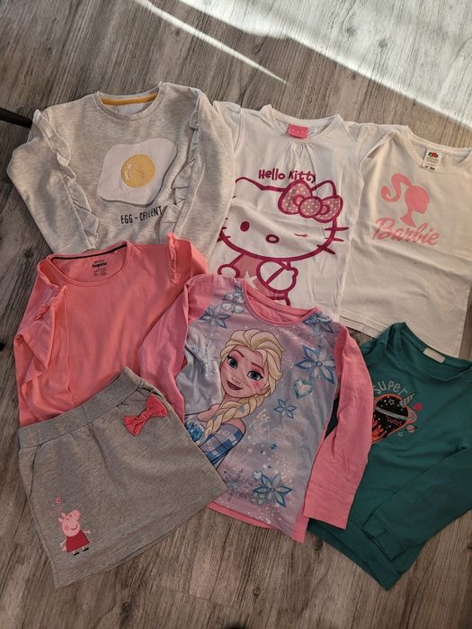 Zestaw bluzka koszulka spódnica 110/116