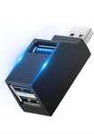 NOVO - Mini Hub USB – 3 Portas (1x USB 3.0 + 2x USB 2.0)
