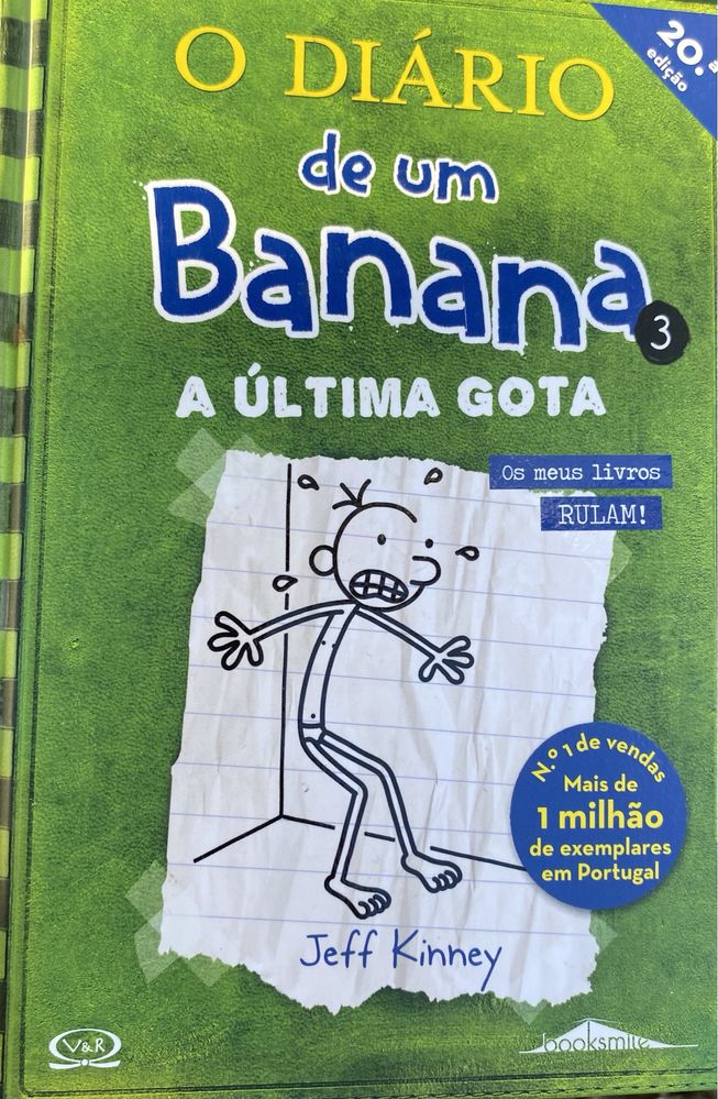 Quatro livros da coleção “O Diário de um Banana”