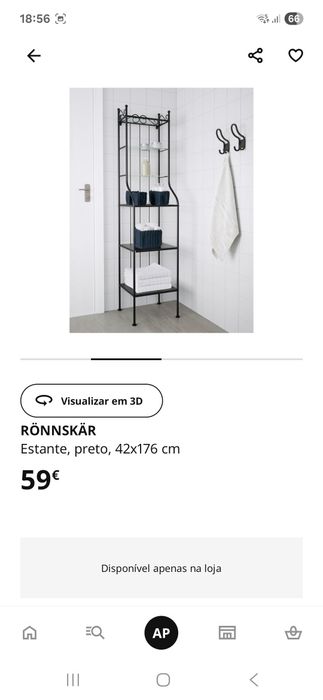 Estante Ronnskar preto