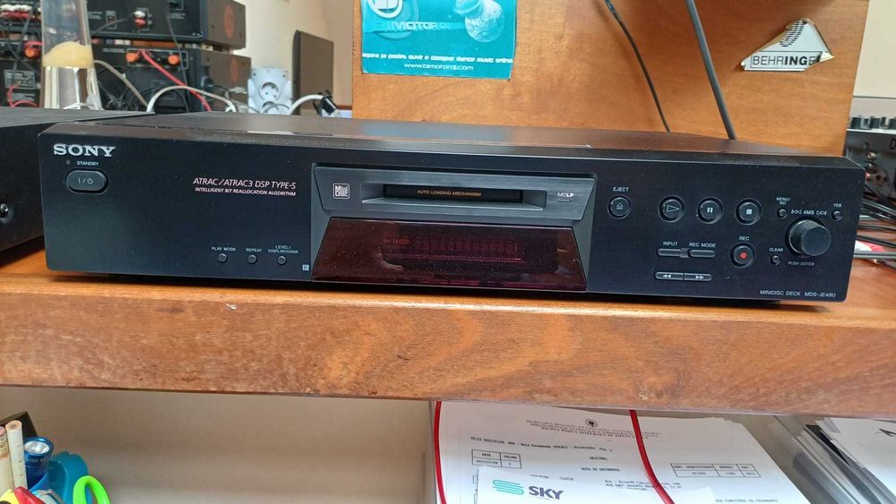 Leitor e gravador de Mini Disk SONY