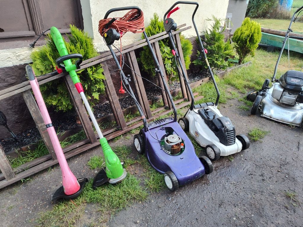 7 kosiarek 3spalinowe 2xhonda 4 kosiarki elektryczne cena za wszystk