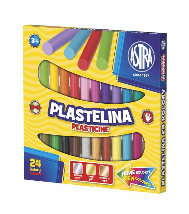Plastelina Astra, 24 kolory. Astra. Nowy Produkt