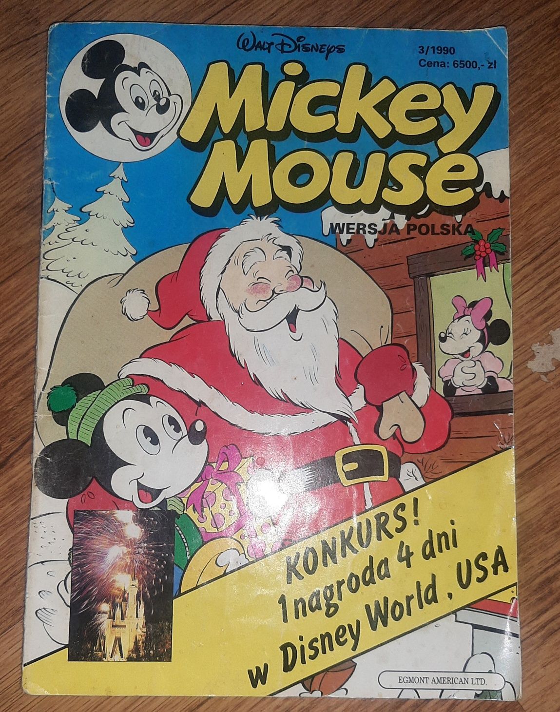 Komiks z 1990 roku Mickey Mouse Wersja Polska