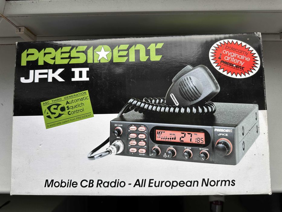 CB Radio - President JFK II ASC + 2 Anteny