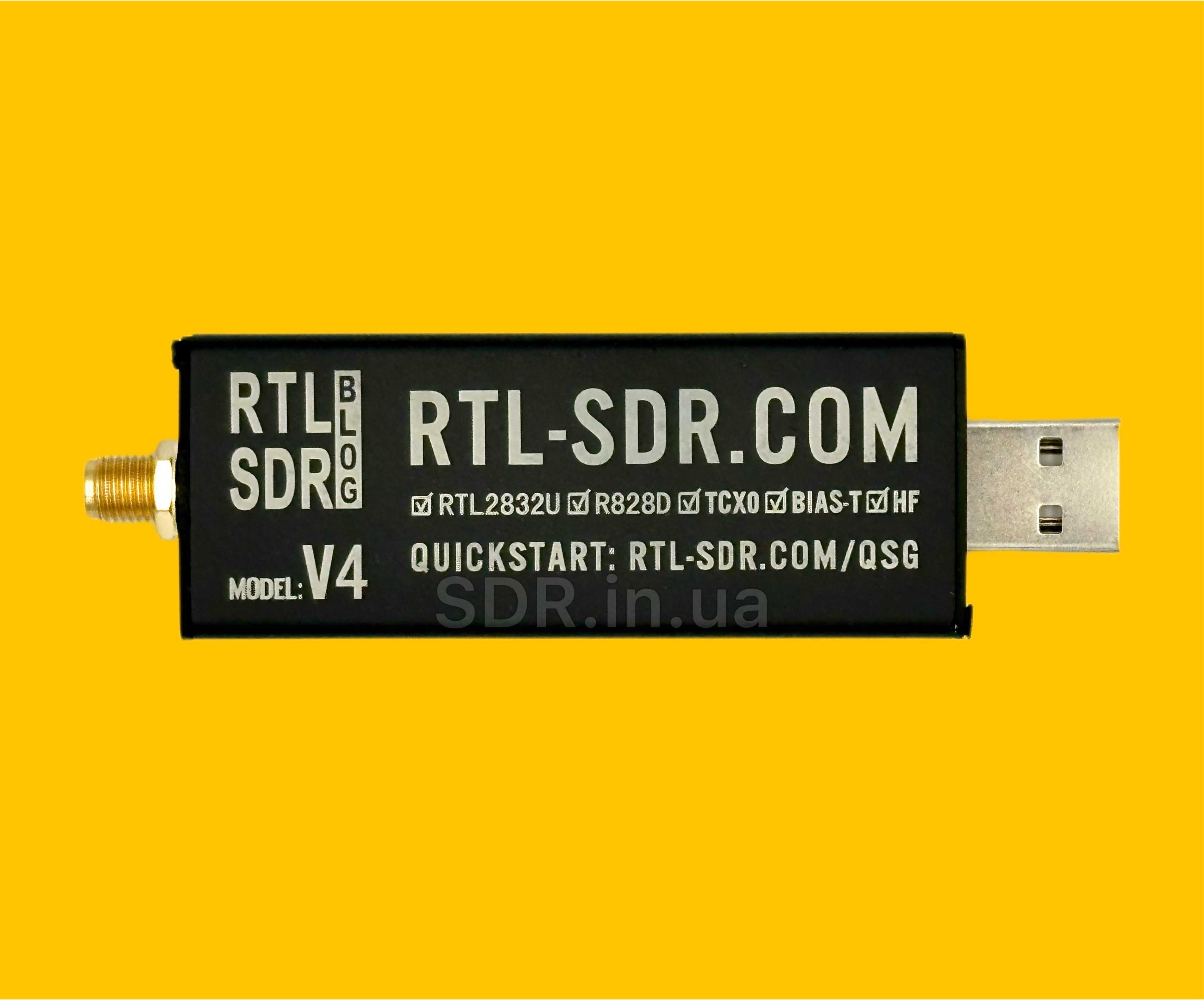 New! RTL-SDR Blog V4 Радіоприймач 500кГц-1.7ГГц RTL2832U R828D