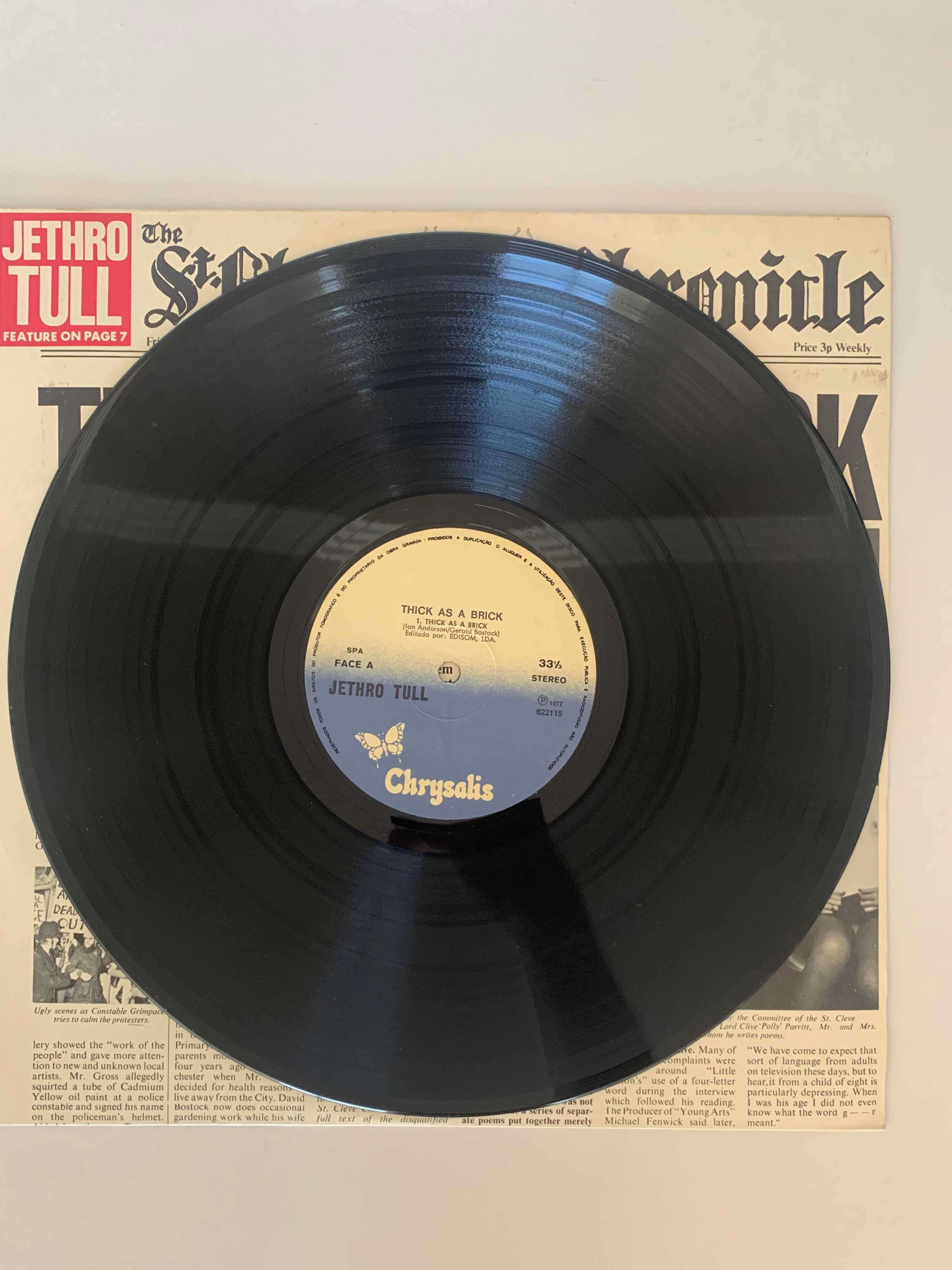 Disco Vinil - Jethro Tull	- Thick as a Brick