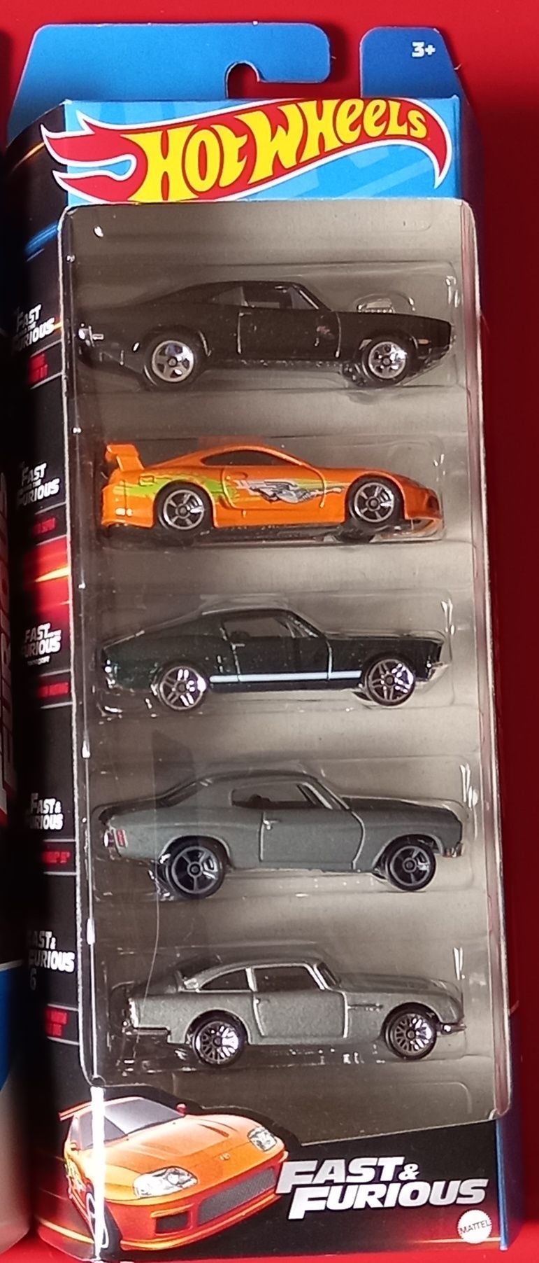 Pack's de 5 miniaturas de coleção fast & furious hot wheels