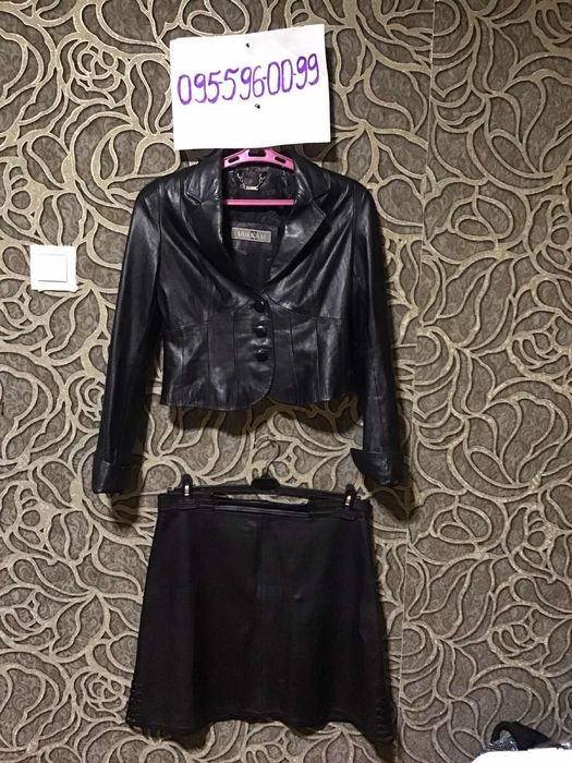 Костюм из натуральной кожи