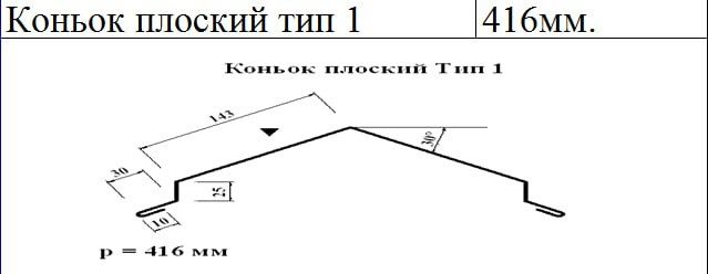 Конёк для кровли