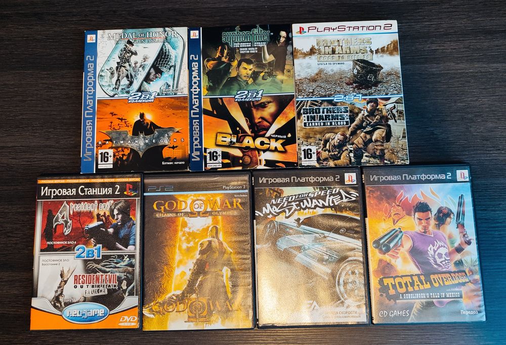 Диски с играми на PS2 PlaysStation 2