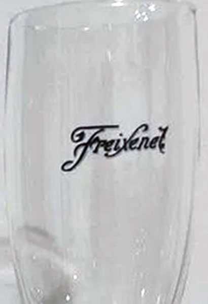 Kolekcjonerski Ozdobny Kieliszek do Szampana do Wina z czarną nóżką