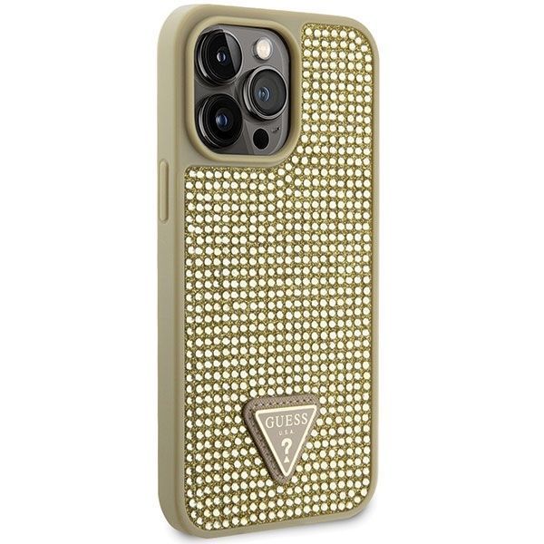 Case Guess Guhcp14Xhdgtpd Iphone 14 Pro Max 6,7" złoty z kryształkami