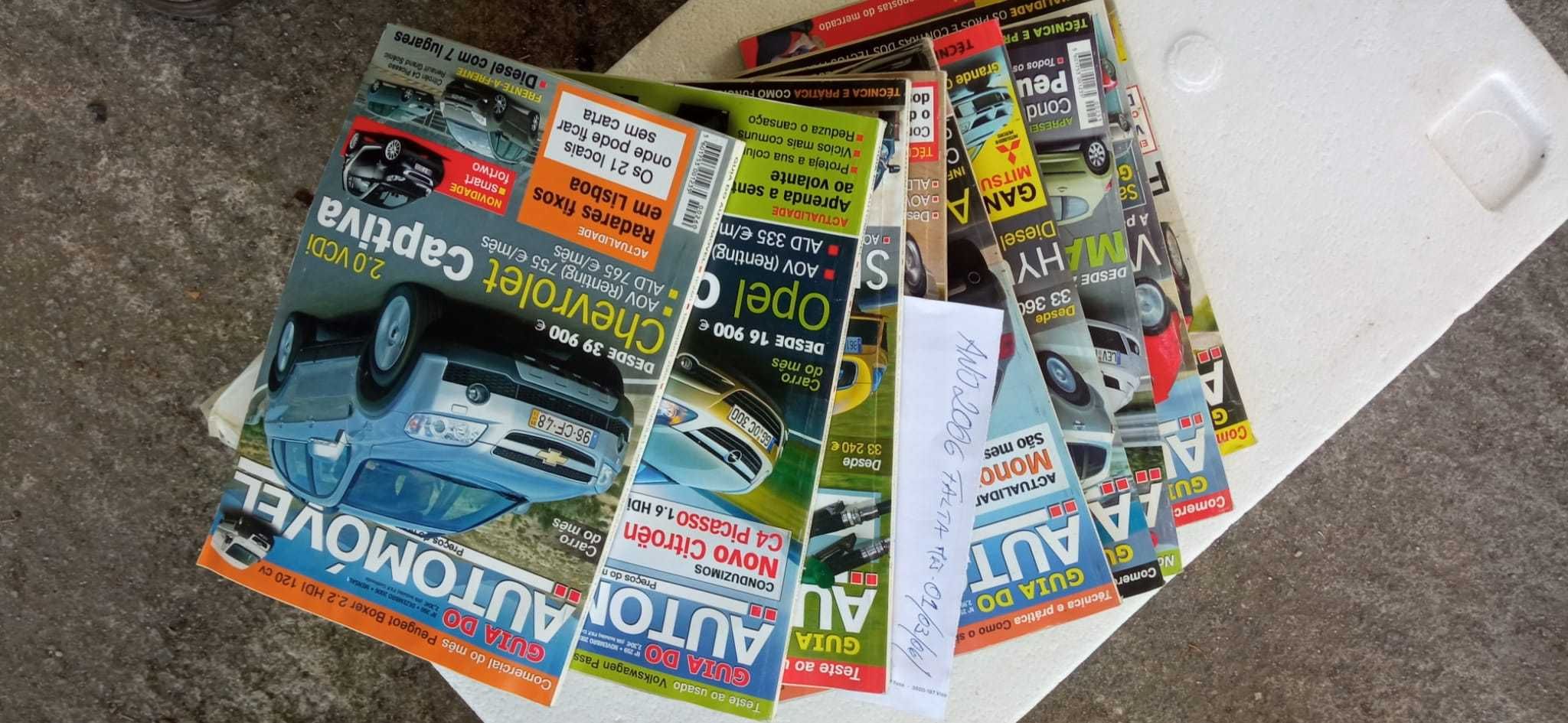 Revistas coleção "Guia do Automóvel"