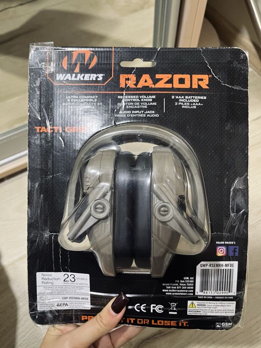 Активний захист слуху Walker's Razor Tacti-Grip - Flat Dark Earth