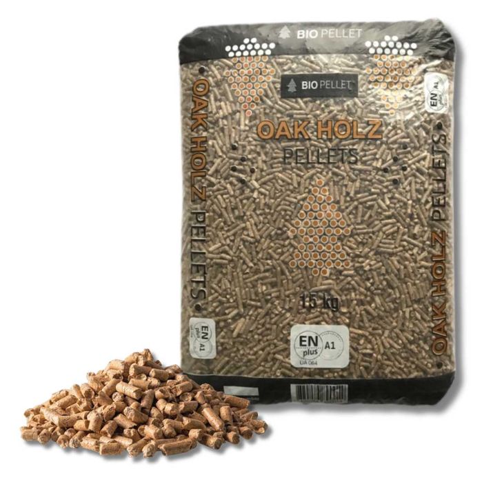 Pellet sosnowy A1 z certyfikatem EN Plus (odpowiednio magazynowany)