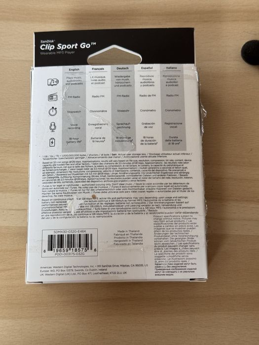 Odtwarzacz MP3 SanDisk Clip Sport Go 32GB