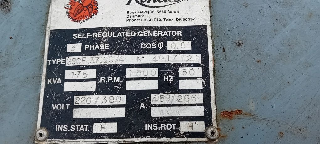 Agregat Prądotwórczy 140 150 kw 160 180 kva silnik Actros fabr nowy