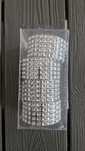 Conjunto 4 argolas brilhantes para guardanapos