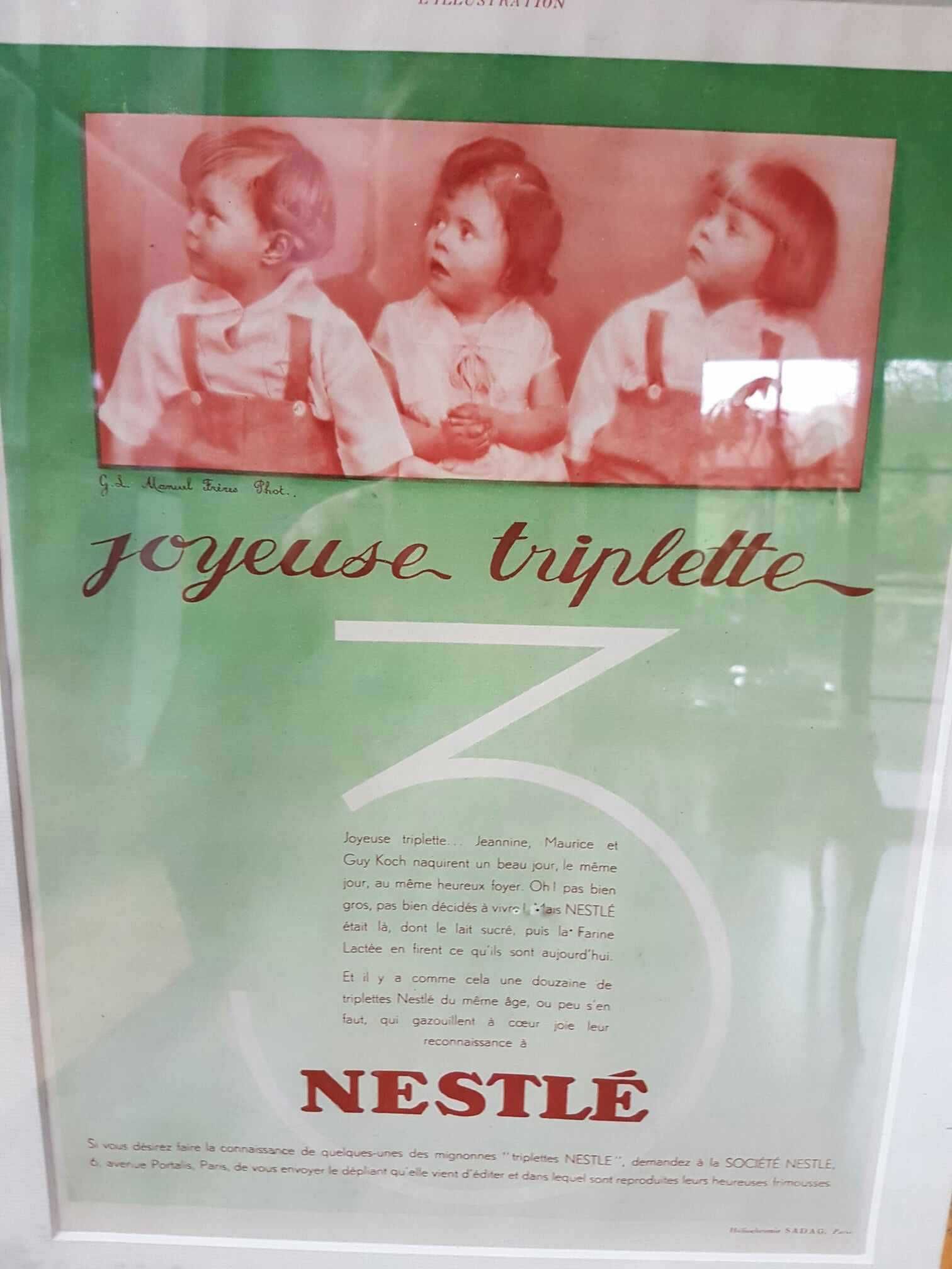 Obraz oryginalny PLAKAT FRANCUSKI w antyramie 30x40cm