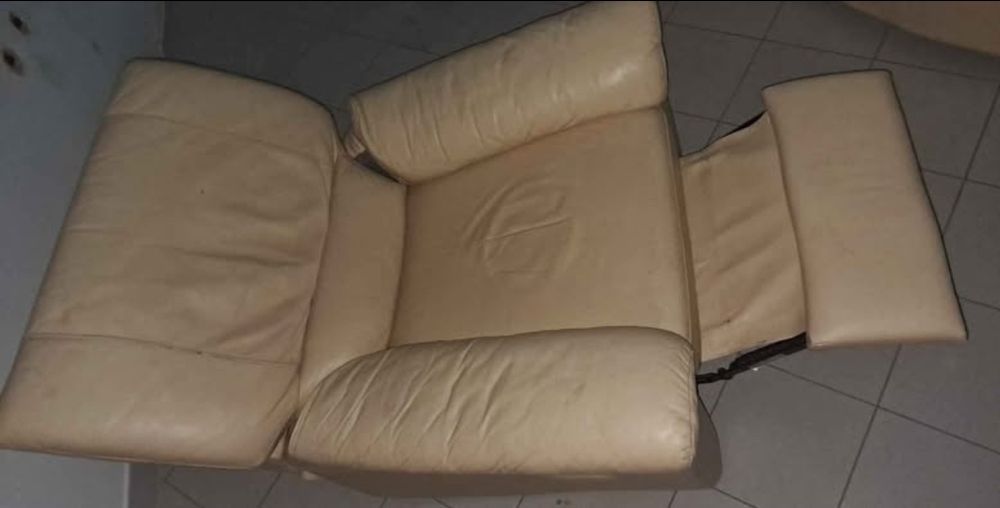 Cadeirao pele Natuzzi