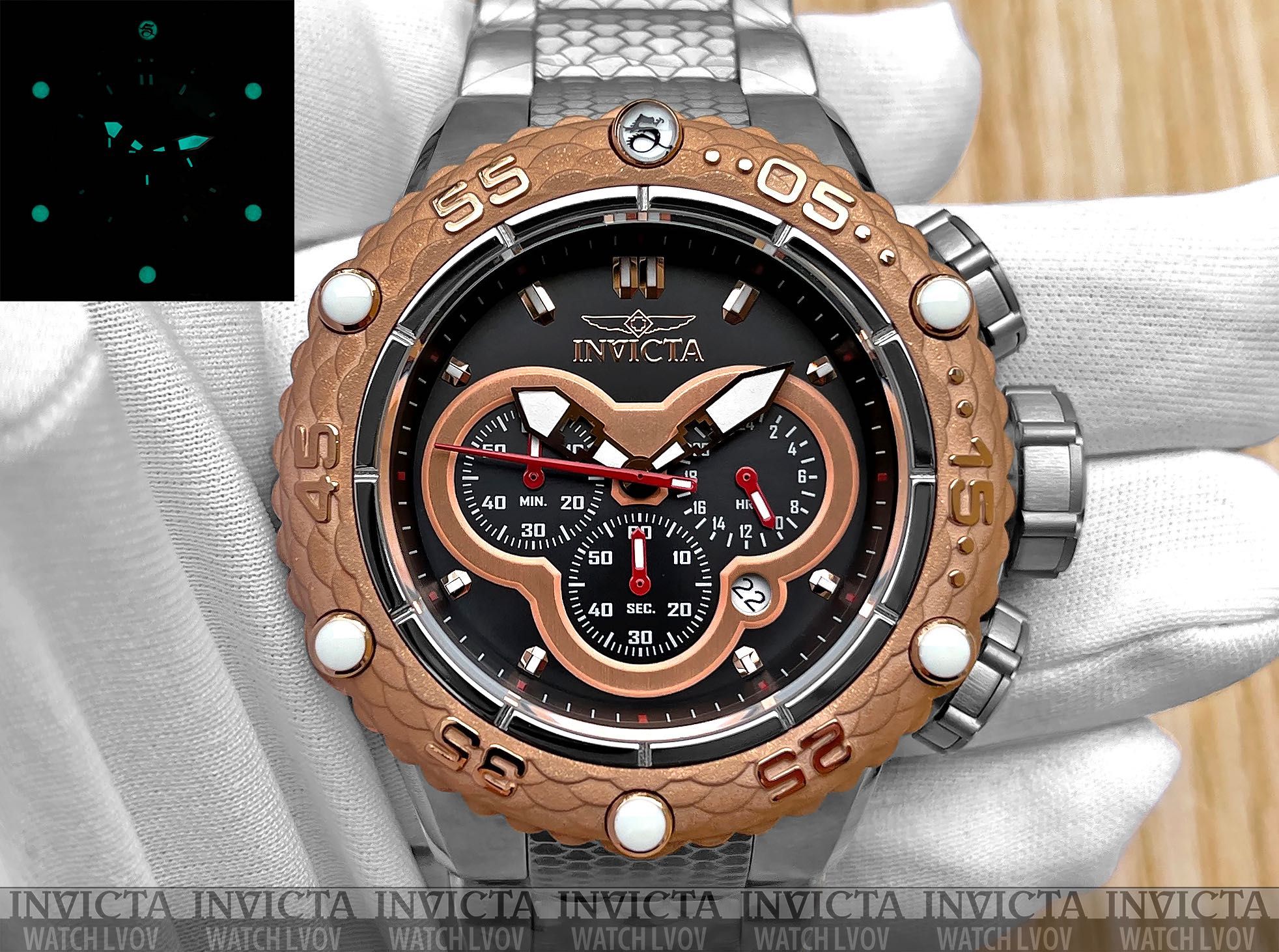 Мужские часы Invicta 31573 Subaqua Noma VI Rose Gold Chronograph