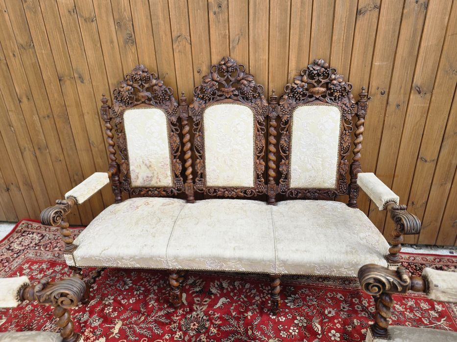 Wypoczynek barok renesans rzeźbiony sofa + trony #2011 Stylowy Węgrów