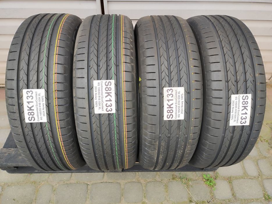2024 Dot 195.55.18 komplet Continental EcoContact 6 Q bez zużycia