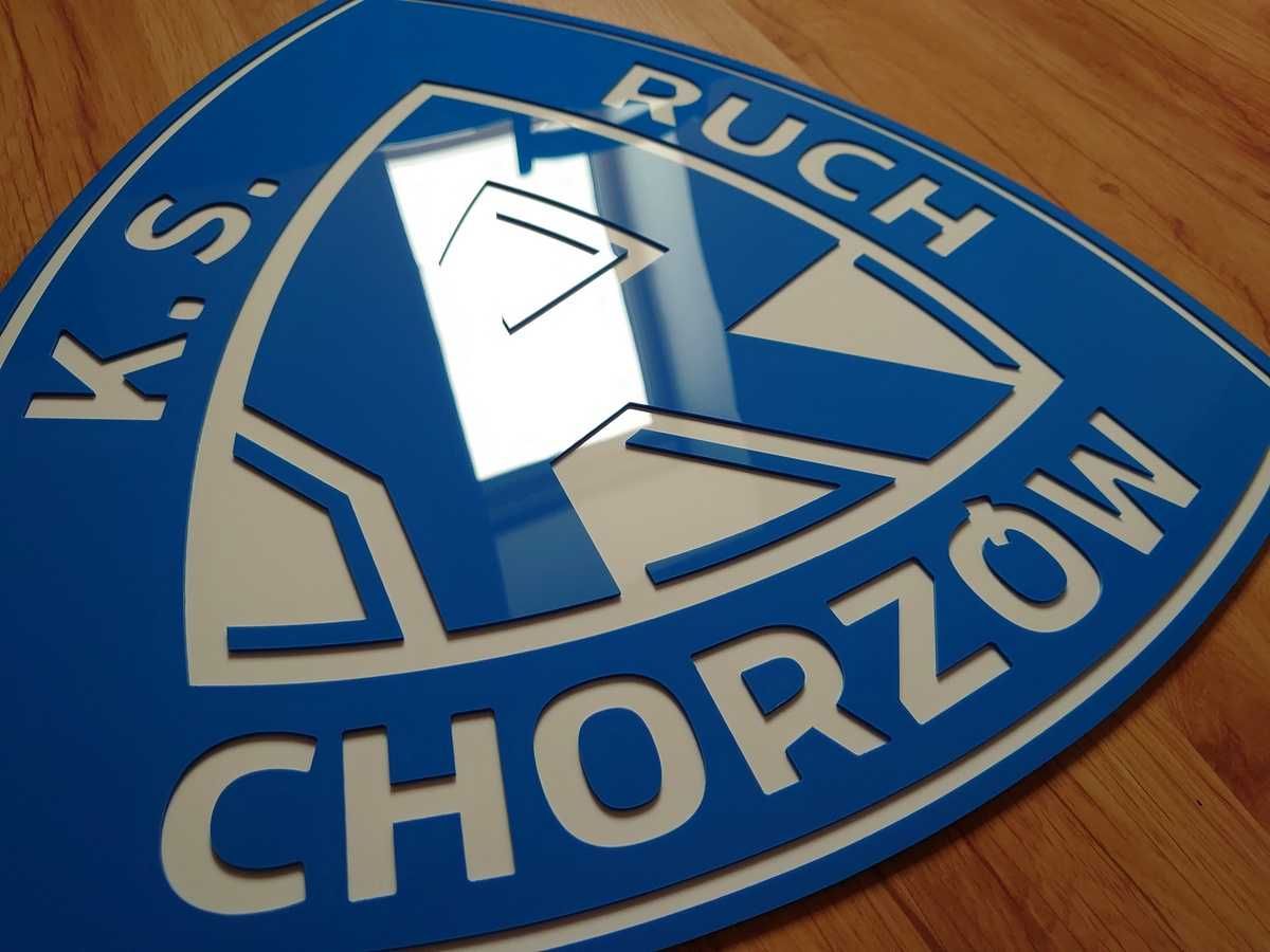 Ruch Chorzów Herb 3D na ścianę do domu prezent dla męża