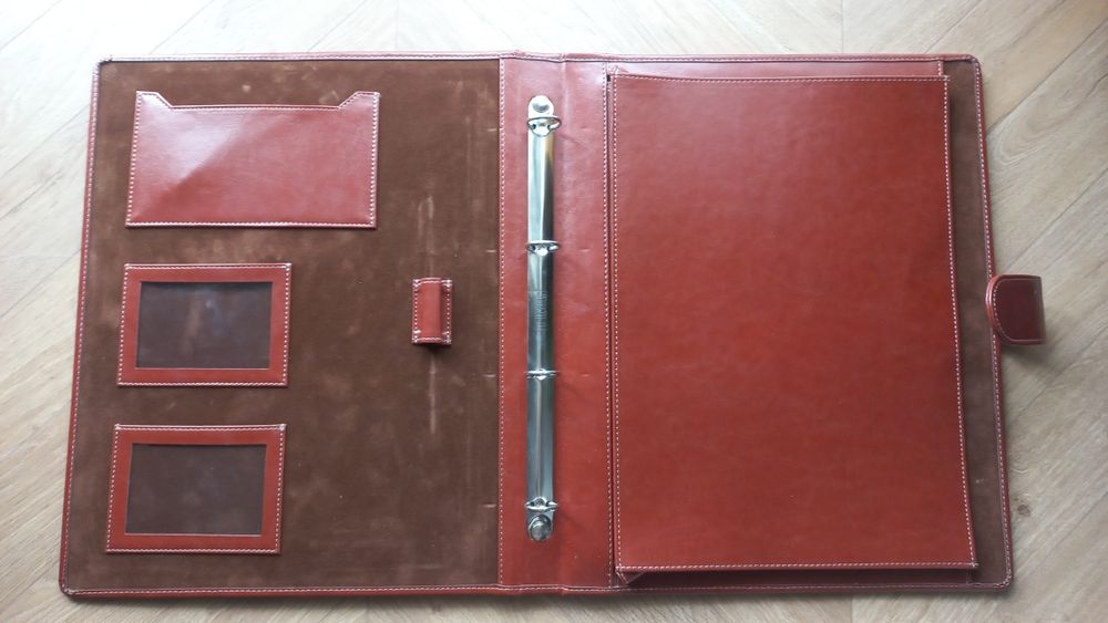 Teczka skórzana, biwuar A4