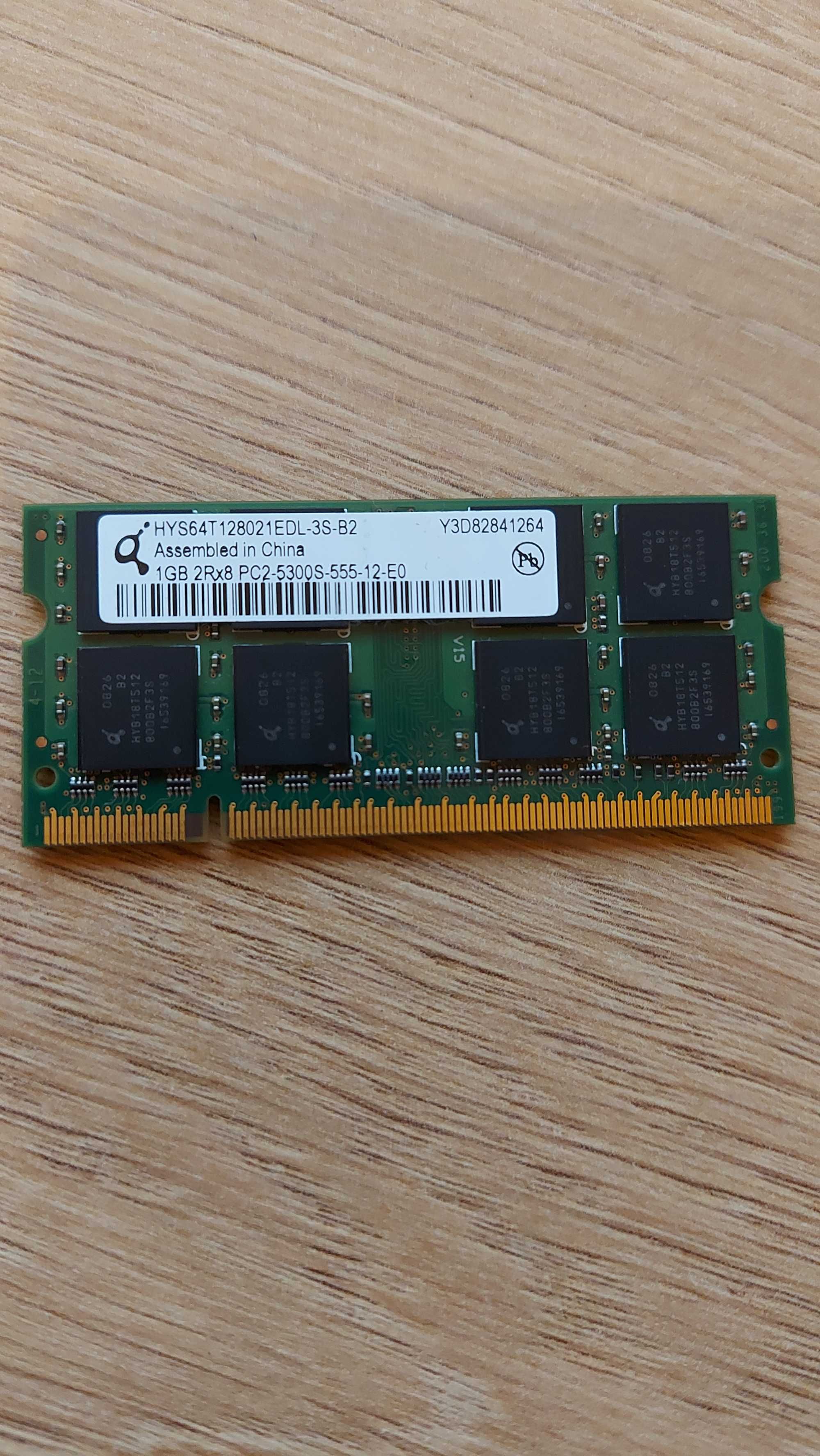 pamięć ram RAM DDR2 QIMONDA HYS64T128021EDL-3S-B2 1 GB