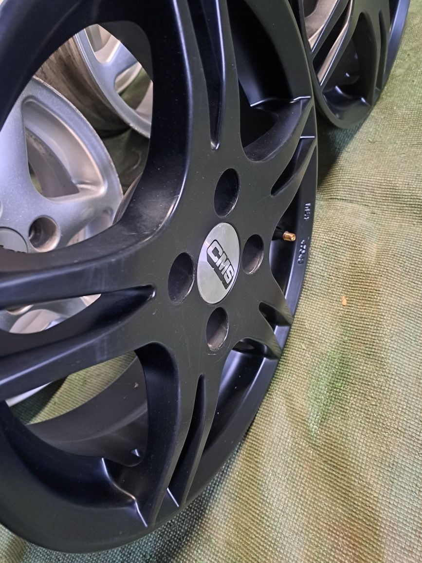 27 TSM alufelgi 4x100 5.5x14 et36 67.1 CMS czarne VW seat toyota skoda