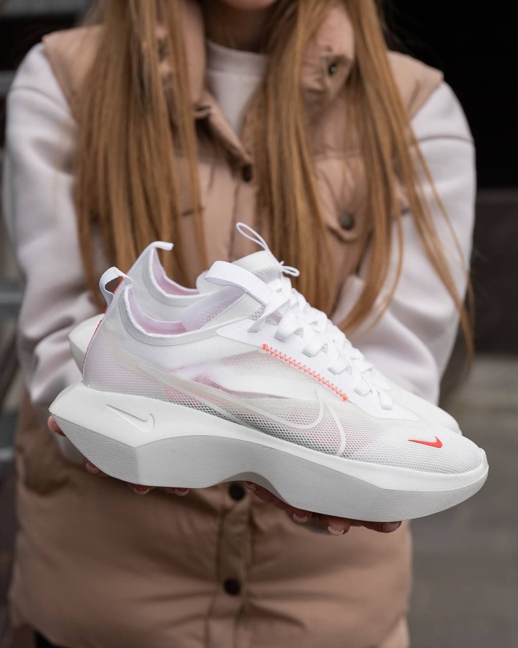 Трендові Жіночі кросівки Nike Vista Lite White Red  топ якість!