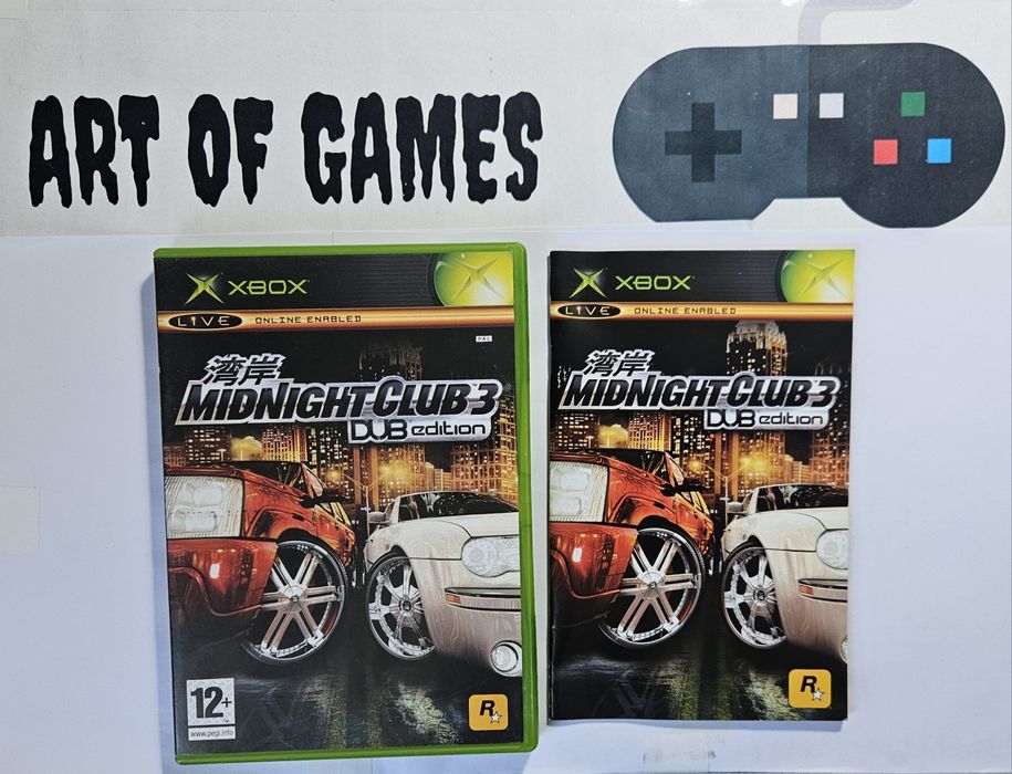 Midnight Club 3 Dub Edition Xbox Classic Komplet 3xA