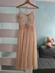 Sukienka wizytowa r.s Lace& Beads/ brzoskwinia