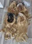 Włosy Peruka dluga blond ombre