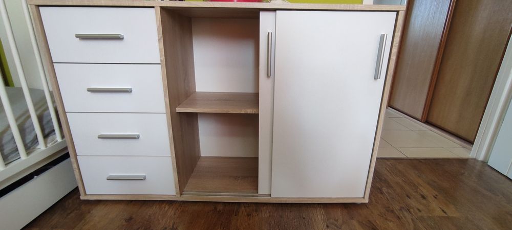 Zestaw łóżeczko dziecięce + komoda