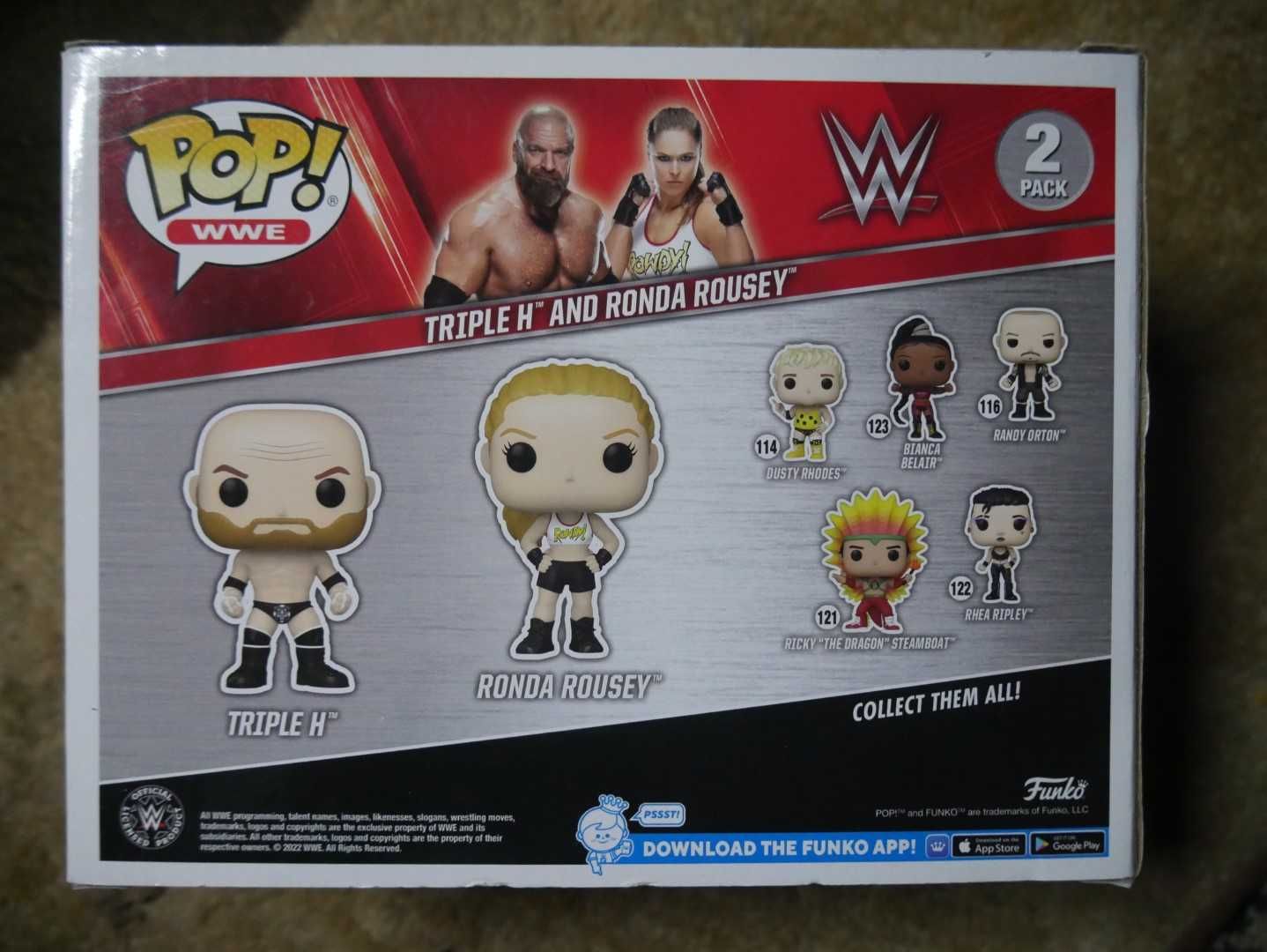 funko WWE Triple H and Ronda Rousey