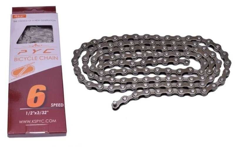 ŁAŃCUCH Rowerowy 6 RZ. PYC P6003 1/2" x 3/32" 116L